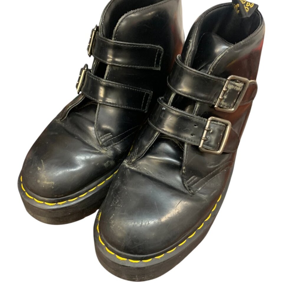 Dr. Martens Black Devon Platform Boots Sz 9 Us L